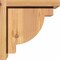 Ekena Millwork Alpine Smooth Corbel w/Backplate, Western Red Cedar, 7 1/2"W x 10"D x 10"H COR08X10X10ALP01SWR - alternate 3